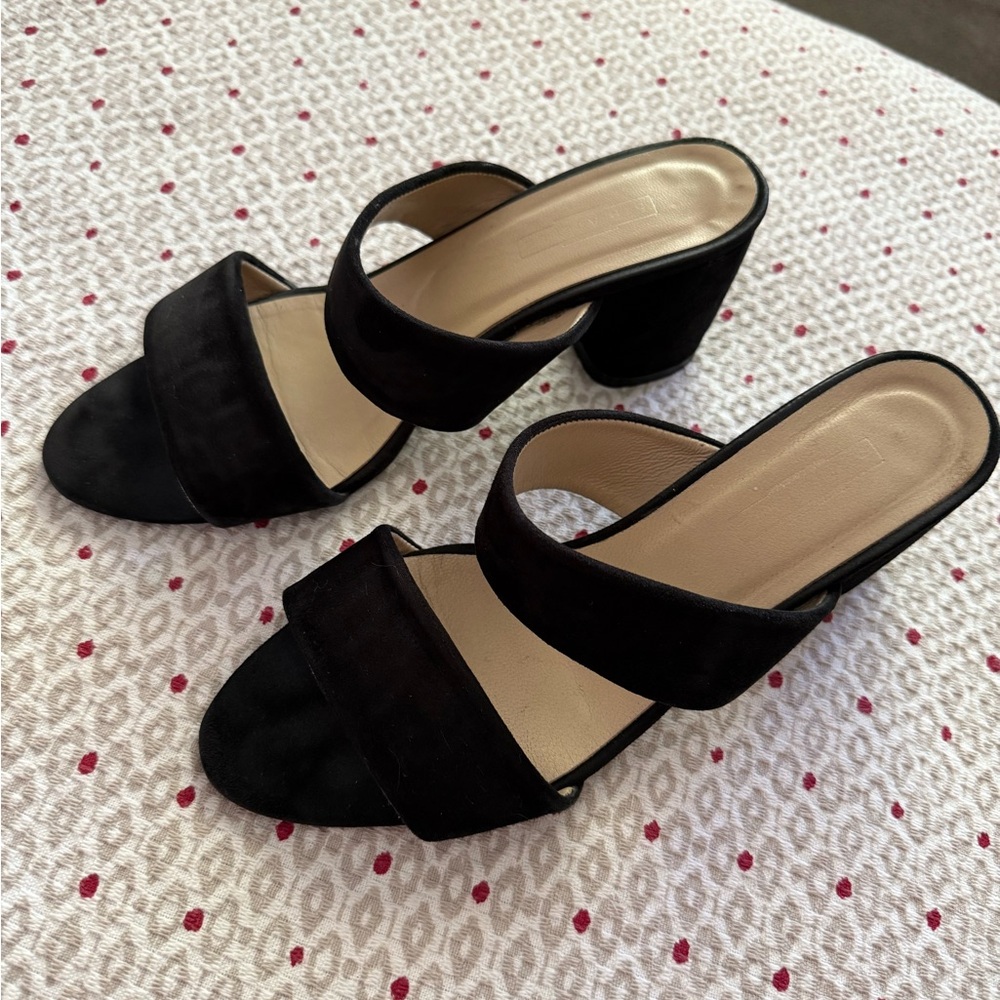 Elegant Black Women's Heeled Sandals